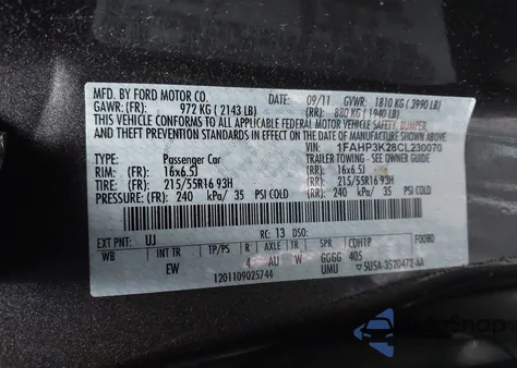 2012 Ford Focus Se from USA, damaged, VIN 1FAHP3K28CL230070